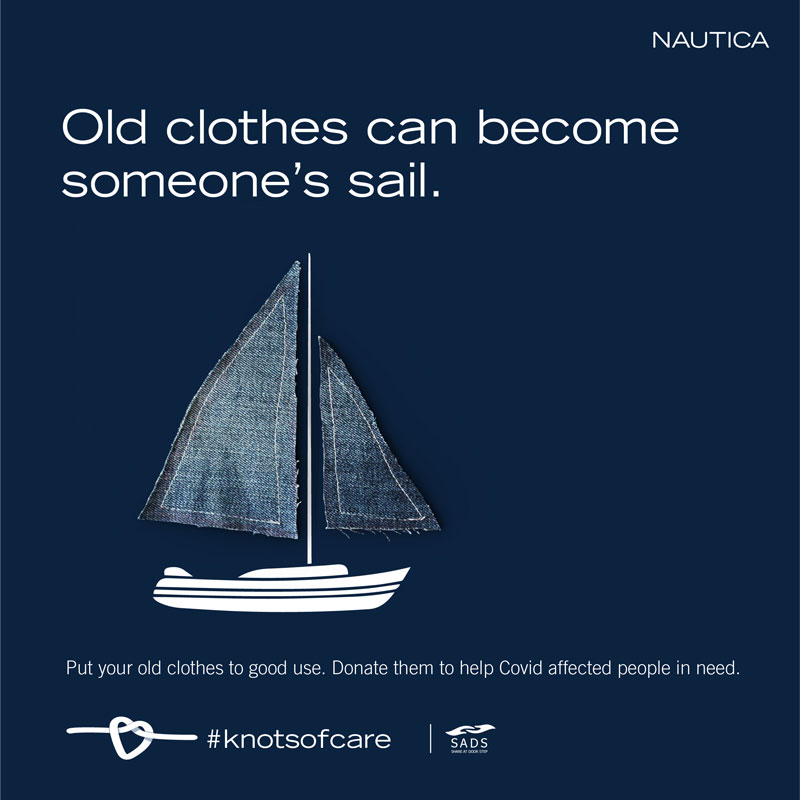 Nautica Knots Of Care - Old Clothes can become someone's sail