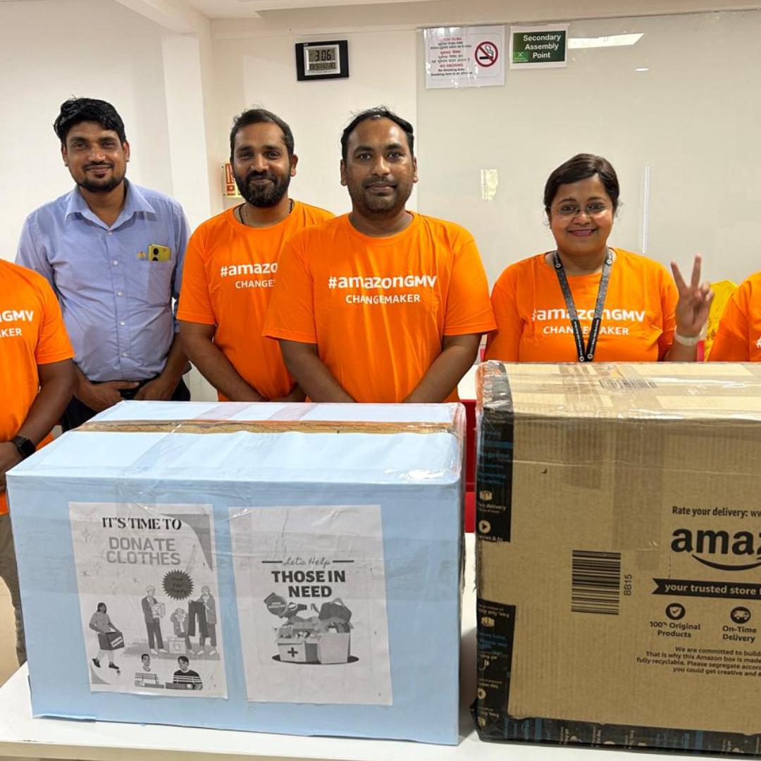 Amazon's Global Volunteering Month: Donations with Share At Door Step