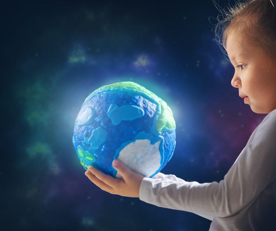 A kid with Earth in their Hands | Saving Earth for Kids